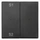 Merten MEG5226-0414 rockers for button module 2-fold (scene 1/2, blank) anthracite