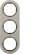 Hager WLD9300AB frame 3-way series R.Classic Alu/black