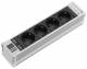 Rittal 7856090 DK PSM Plus socket module, CEE 7/3 (type F), 4-way, black, non-switchable, with thermal overcurrent protection