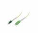 Synergy 21 S215749 LWL-1-Faser-Patchk. 20mtr.LC(APC)-SC(APC), 9/125u, OS2, G657.A2, AD=2mm, flexible Knickschutztülle, Synergy21,