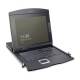 DIGITUS DS-72210-1UK Modulare Konsole mit 43,2 cm 17 Zoll TFT, 1 Port, KVM, Touchpad, UK Tastatur, RAL 9005, schwarz