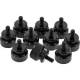 InLine knurled screws (black) for housing, 12mm