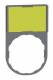 Schneider Electric ZBY6102C0 Schneider sign holder 30x50mm, unlabeled white/yellow