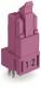WAGO 890-882 socket for PCBs, straight design, pink