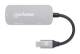 Manhattan 130707 USB-C auf HDMI (4K@30Hz) 3-in-1 Docking-Konverter mit Power Delivery USB 3.2 Typ-C-Stecker auf HDMI (4K@30Hz), USB-A (5 Gbit/s) und USB-C PD (100 W) Ports, Multiport-Konverter mit Passthrough-Ladeanschluss, Aluminium, Space Grau