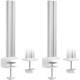 InLine® Slatwall mounting columns aluminium, for table mounting Panel, set of 2