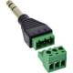 InLine® 6,35mm Klinkenstecker an Terminalblock, Stereo, 3pol