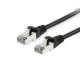 Equip 606101 Patch cable Cat6A S/FTP 2xRJ45 0.25 m black LSZH poly bag