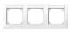 Merten 514319 514 319 M-PLAN-Frame 3f horizontally, can be labeled polarwhite
