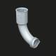 Kaiser 1262-25 concrete construction B2 pipe coupling 90° for Ø 25 mm pipes