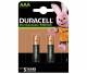 Akku NiMH AAA 1, 2V StayCharged (HR03) 800mAh *Duracell* 2er-Pack