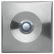 Grothe ETA S200 LED blau Etagenplatte UP Edelstahl massiv 1Klingelt. IP40 55545