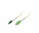 Synergy 21 S215740 LWL-1-Faser-Patchk. 0,5mtr.LC(APC)-SC(APC), 9/125u, OS2, G657.A2, AD=2mm, flexible Knickschutztülle, Synergy21,