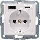 Berker 48148982 Steckdose SCHUKO/USB AC 20W PD S1 weiß glänzend