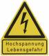 Dehn + Soehne 700055 Dehn WHS HS LG WHS HS LG WuH sign 'High voltage - danger to life' 