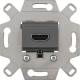 Merten MEG4583-0000 HDMI junction box insert 1f mouse gray