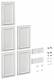 Hager FZ775A adapter for vertical connection of 1300mm wide FR/FS cabinets