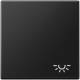 Jung A 590 L SWM rocker 1-fold symbol light series A graphite black matt
