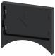 Siemens 3SU1960-0AS10-0AA0 label holder, flat, rounded, black