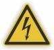 Cimco 182720 warning sign before electrical. Voltage SL=100mm yellow