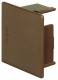 Hager LF4004068014 End piece hfr for LF 40x40mm brown
