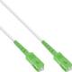 InLine® LWL Simplex Kabel, FTTH, LC/APC, OS2, weiß, 20 m