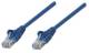 Intellinet 318129 Patchkabel RJ45 U/UTP Cat5e 0,5 m Hebelschutz blau