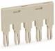 WAGO 859-405 Kammbrücker lichtgrau grau 5-fach 18A