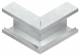 Niedax GKA 133-78T100 R GK outside corner 90°, 1zg sym.133x100mm powder-coated, WH
