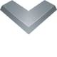 Hager AKBA2500701 Blind cover external corner L800 mm 45° sheet steel for AK250x70 mm