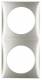 Berker 918262558 Rahmen 2fach Integro Flow chrom,matt lackiert