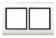 Merten 400244 AQUADESIGN frame 2x white