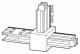 Siemens BVP:261810 Busway System BD2A-1000-T, T-box before changing direction NE 500-10