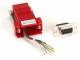 BlackBox FA4509F-RD Modular Adapter DB9 Female to RJ45, 8-wire Red