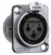 GIRA 003600 XLR Flanschbuchse 3-pol D-Serie
