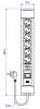 Bachmann BM005904 Steckdosenleiste CONNECTUS 6xCEE7/3 1xSPD 1xSchalter 2,0m CEE7/7 Grau