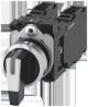 Siemens 3SU11502CM601NA0 3SU1150-2CM60-1NA0 knob switch 22 mm round light gray white latching 3 pcs