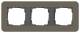 GIRA 0213426 cover frame 3f E3 umber/anthracite