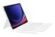Samsung EF-DX725BWGGDE Book Cover Keyboard Tab S9/S9 FE/S10 FE/S10 Lite Weiß