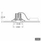 Lts Licht und Leuchten 641976 LTS VTRXS 12.0530.35/DALI BLACK recessed spotlight LED 12W 830 750LM WFL