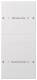 GIRA 220227 rocker set 2-fold, can be labeled System 55 pure white matt