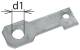 Dehn + Soehne 923222 Dehn AB EXFS IF3 G 22 Anschlussbügel IF3 gerade d1 22mm