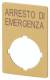 Moeller 121370 EATON M22 XZK1-I99 EMERGENCY STOP sign, 