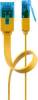 Goobay 96318 CAT 6 A Flach-Patchkabel U/UTP gelb Kupferleiter CU