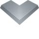 Hager AKBA2500701V Blind cover external corner L800 mm 45° 100 mm overhang steel 250x70