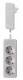 Bachmann SmartPlug tabs, 3xDosen (CEE7) -> Plug (CEE7), 1,6m, white, with eject mechanism