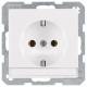 Berker 47506089 Steckdose SCHUKO mit Beschriftungsfeld Q.1 polarweiss samt
