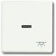 Busch Jaeger 2CKA001751A3031 BJ 1789 LI-884 cover for button with symbol light future linear studio white matt