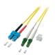 LWL-2-Faser-Patchkabel 1,0 m LC (APC 8)-SC, 9/125 µm, Schrägschliff LC