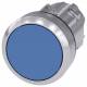 Siemens 3SU10500AB500AA0 pushbutton, 22mm round blue pushbutton